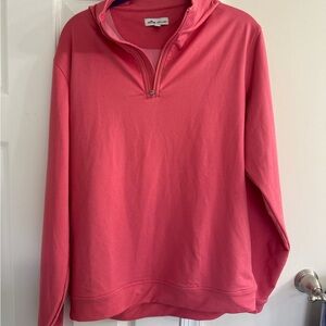 Peter Millar Coral Zip-Up Sweater